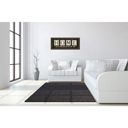 Classy Living Warm Welcome 42x18in Wall Art | Contemporary Cinnamon Mocha MDF Frame | Living Room & Entryway Decor | 42 x 18 x 1 in | Model 1571