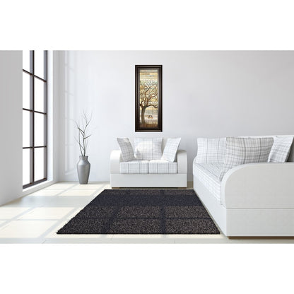 Classy Living And Then I Met You Wall Art 18x42in | Contemporary Framed Graphic Art on Paper with Dark Chocolate MDF Frame | Living Room & | Model 1585