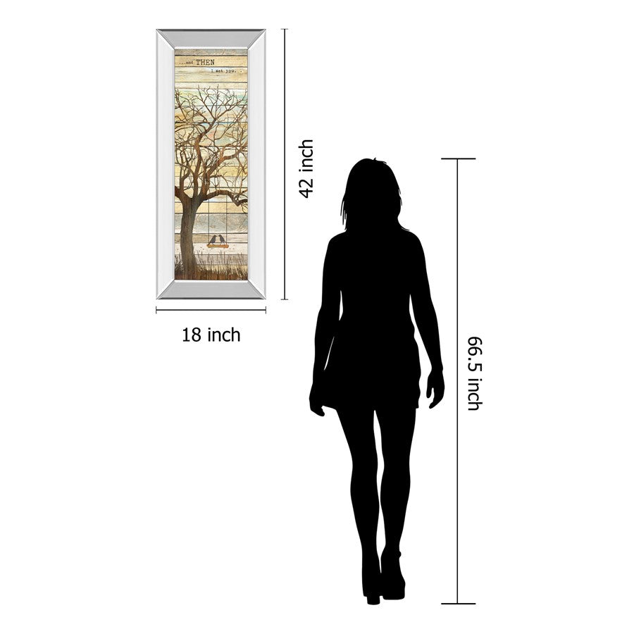 Classy Living And Then I Met You Wall Art 18x42in | Contemporary Mirrored Frame | Living Room & Bedroom Decor | 18 x 42 x 3 in | Model 1585MF