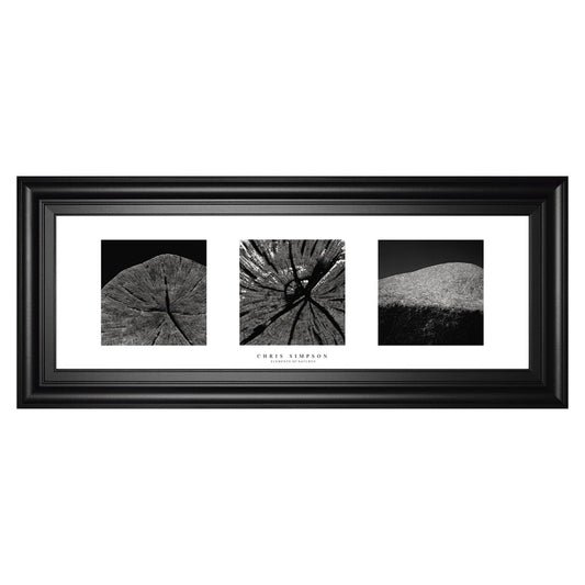 Classy Living Nature's Textures 42in Wide Wall Art | Contemporary Black MDF Frame with Multicolor Paper Art | Living Room & Office Decor | 42 | Model 1594