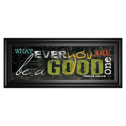 Classy Living Good One 42x18in Wall Art | Contemporary Multicolor Paper on MDF Frame | Living Room & Office Inspirational Decor | 42 x 18 x 1 | Model 1630