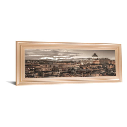 Classy Living Roman Twilight Wall Art 42x18in | Transitional Rose Gold Romance MDF Frame | Living Room & Office Decor | 42 x 18 x 1 in | Model 1640