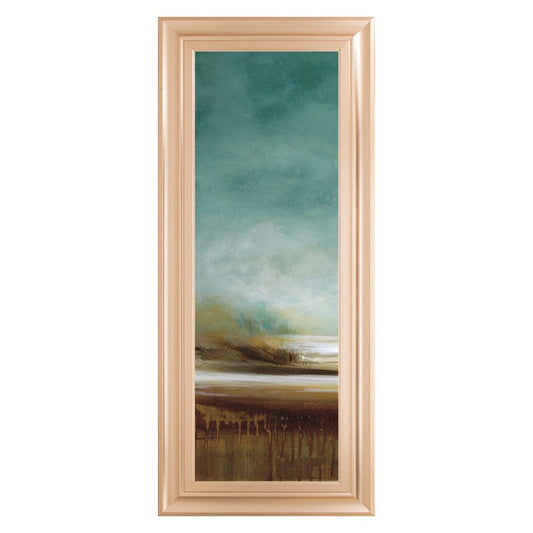 Classy Living New Horizons 42in Tall Wall Art | Contemporary Rose Gold Romance MDF Frame with Glass | Living Room & Office Decor | 18 x 42 x | Model 1658
