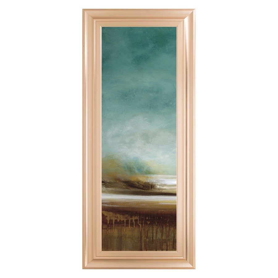 Classy Living New Horizons 42in Tall Wall Art | Contemporary Rose Gold Romance MDF Frame with Glass | Living Room & Office Decor | 18 x 42 x | Model 1658
