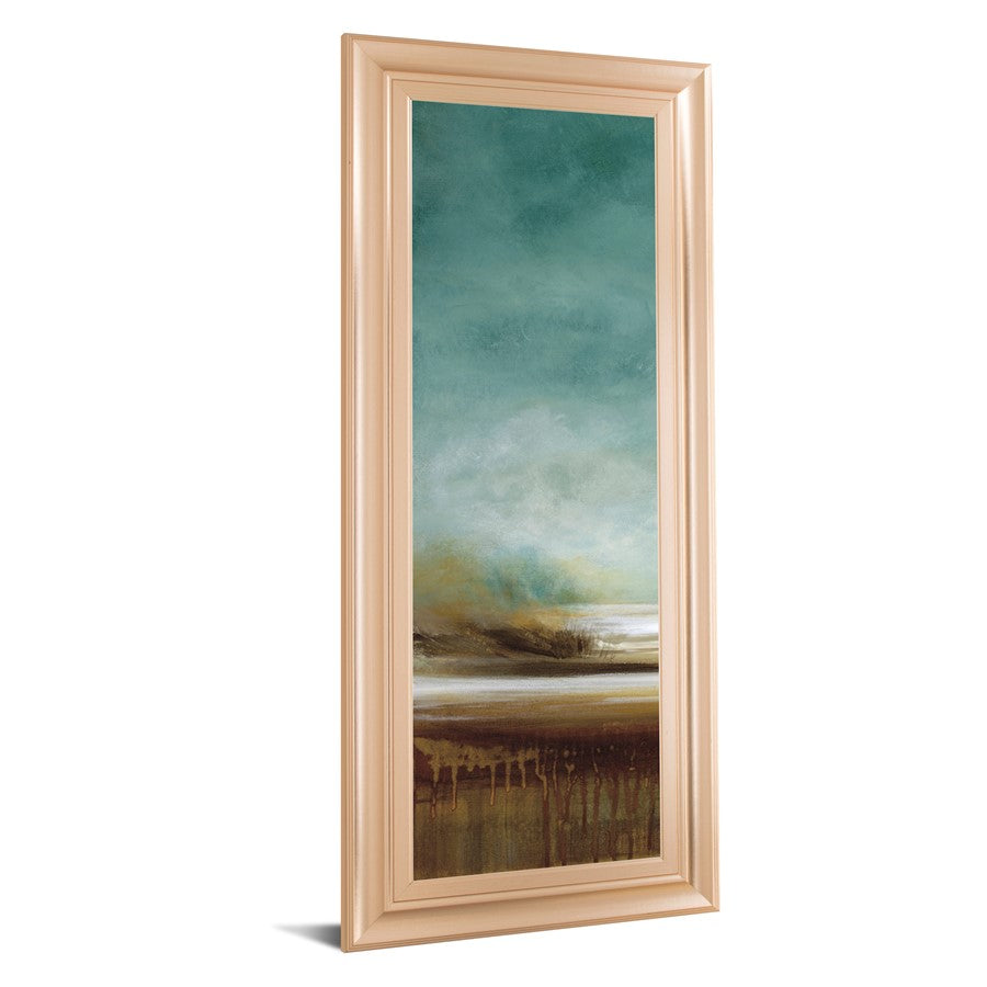 Classy Living New Horizons 42in Tall Wall Art | Contemporary Rose Gold Romance MDF Frame with Glass | Living Room & Office Decor | 18 x 42 x | Model 1658