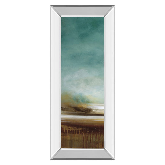Classy Living New Horizons 42in Vertical Wall Art | Contemporary Landscape with Mirrored Frame | Living Room & Office Decor | 18 x 42 x 3 in | Model 1658MF