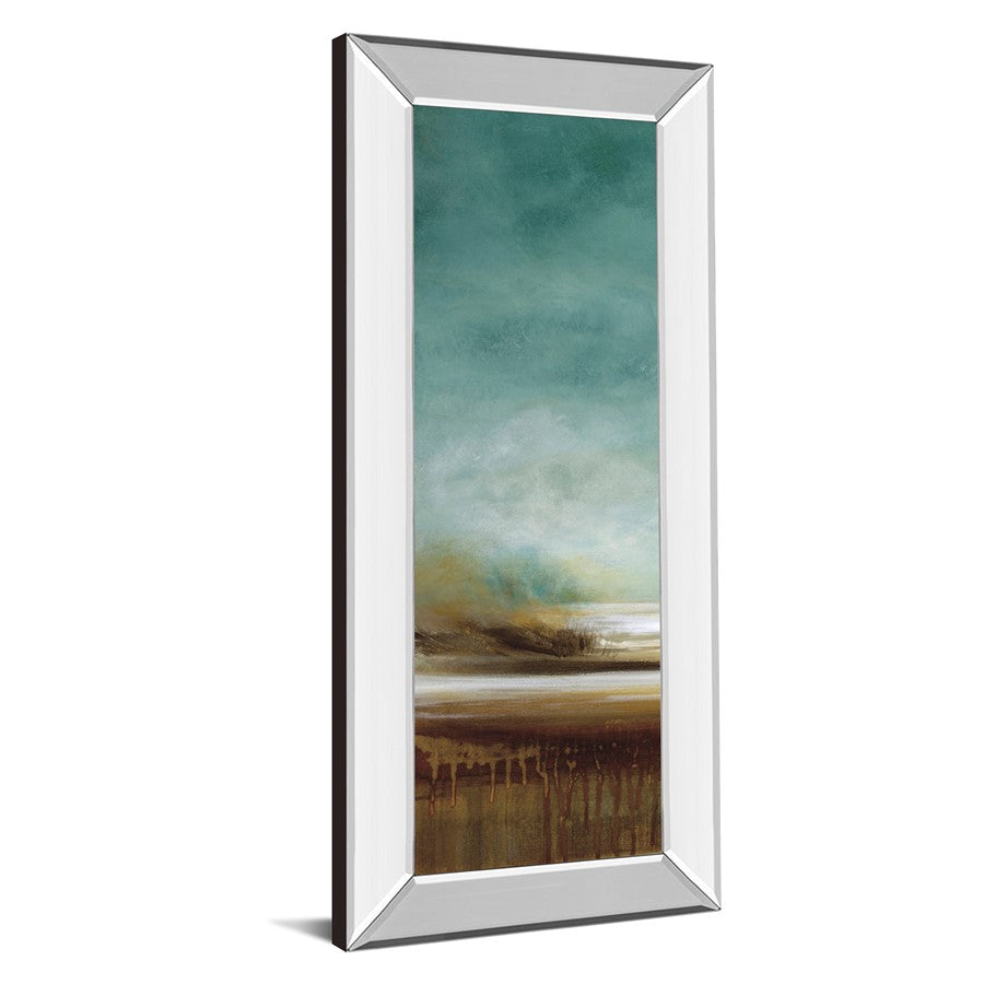 Classy Living New Horizons 42in Vertical Wall Art | Contemporary Landscape with Mirrored Frame | Living Room & Office Decor | 18 x 42 x 3 in | Model 1658MF