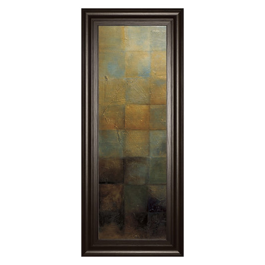 Classy Living Shadowed Blocks Wall Art 18x42in | Contemporary Multicolor Abstract on Paper | Living Room & Office Decor | 1 x 18 x 42 in | Model 1664