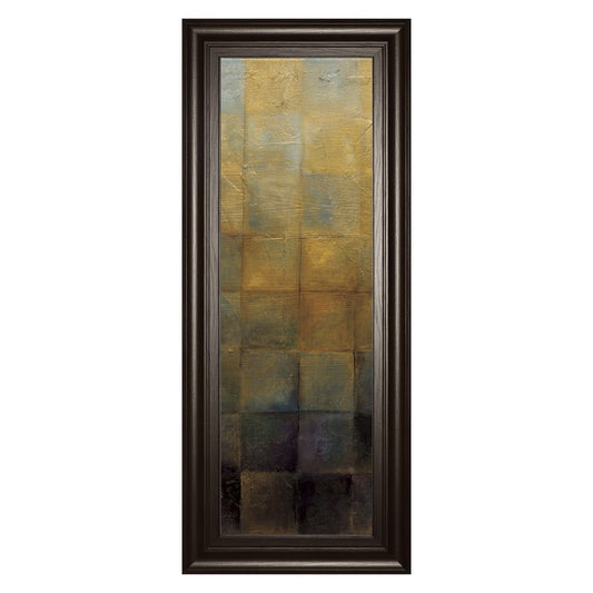 Classy Living Modra II 18x42in Wall Art | Contemporary Abstract Multicolor on Paper with Dark Chocolate MDF Frame | Living Room & Office | Model 1665