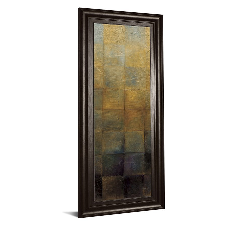 Classy Living Modra II 18x42in Wall Art | Contemporary Abstract Multicolor on Paper with Dark Chocolate MDF Frame | Living Room & Office | Model 1665