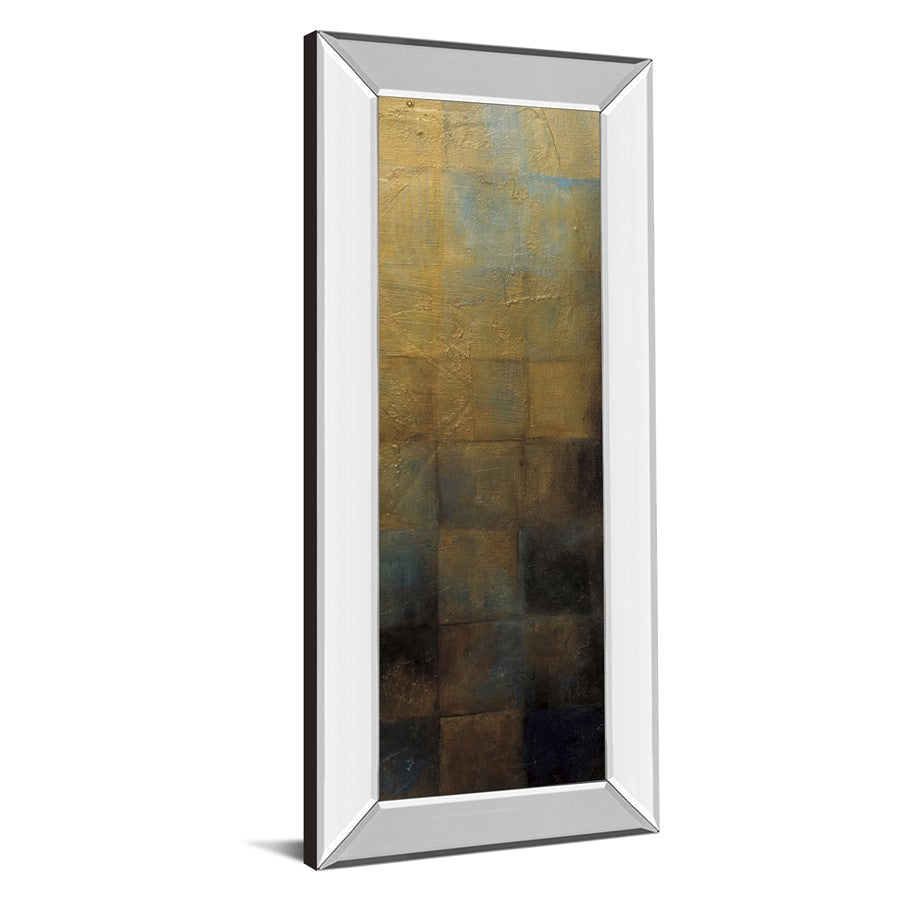 Classy Living Modra Harmony 18x42in Wall Art | Contemporary Mixed Media on Paper in Mirrored Frame | Living Room & Office Decor | 18 x 42 x | Model 1666MF