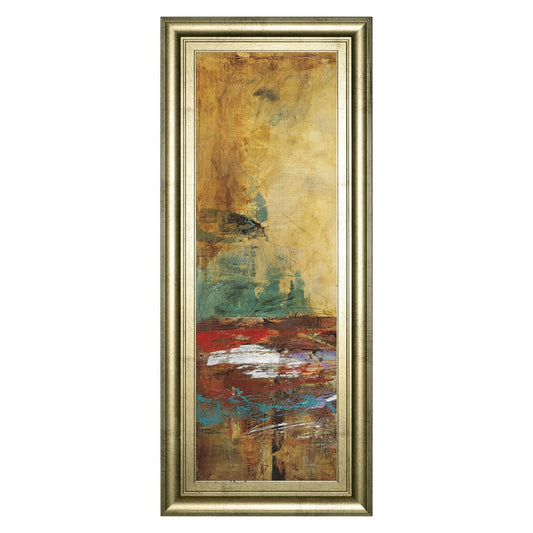 Classy Living Villareal Santos I 42in Tall Wall Art | Contemporary Multicolor Paper Art in Gilded Radiance MDF Frame | Living Room, Office & | Model 1667