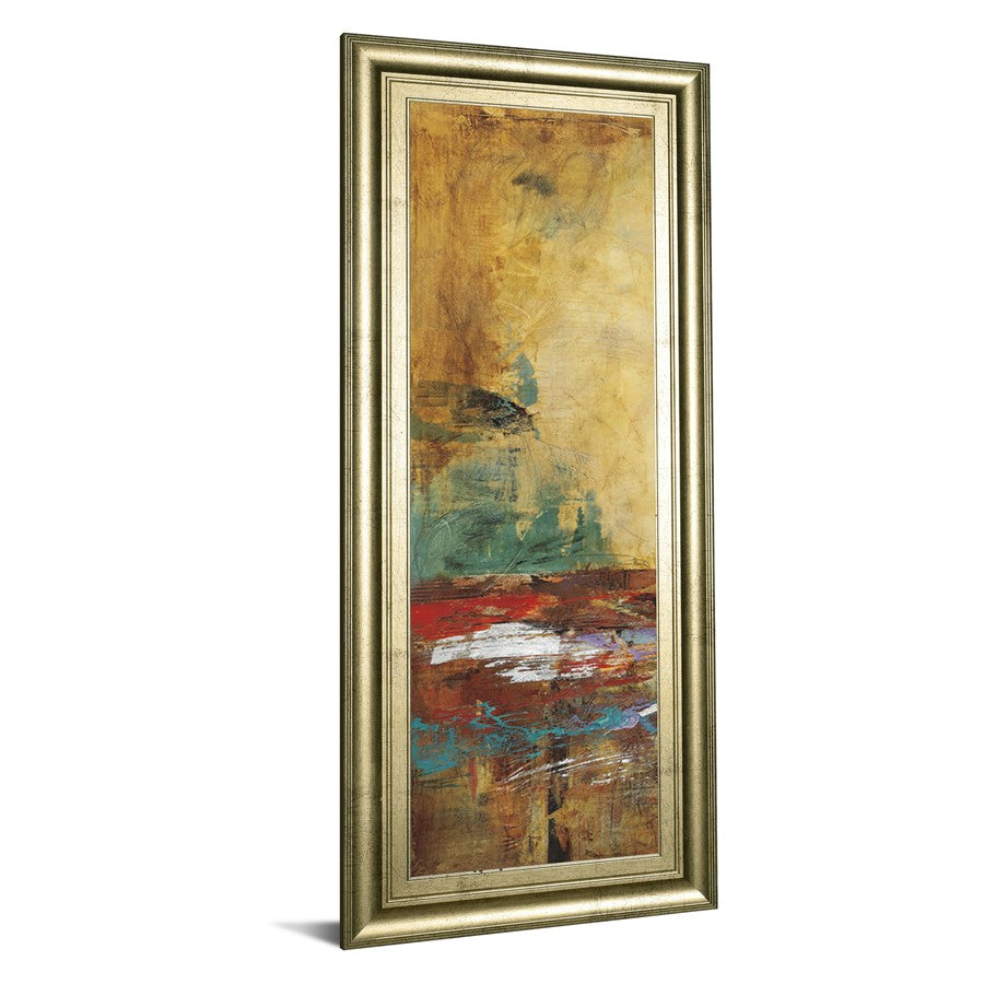 Classy Living Villareal Santos I 42in Tall Wall Art | Contemporary Multicolor Paper Art in Gilded Radiance MDF Frame | Living Room, Office & | Model 1667