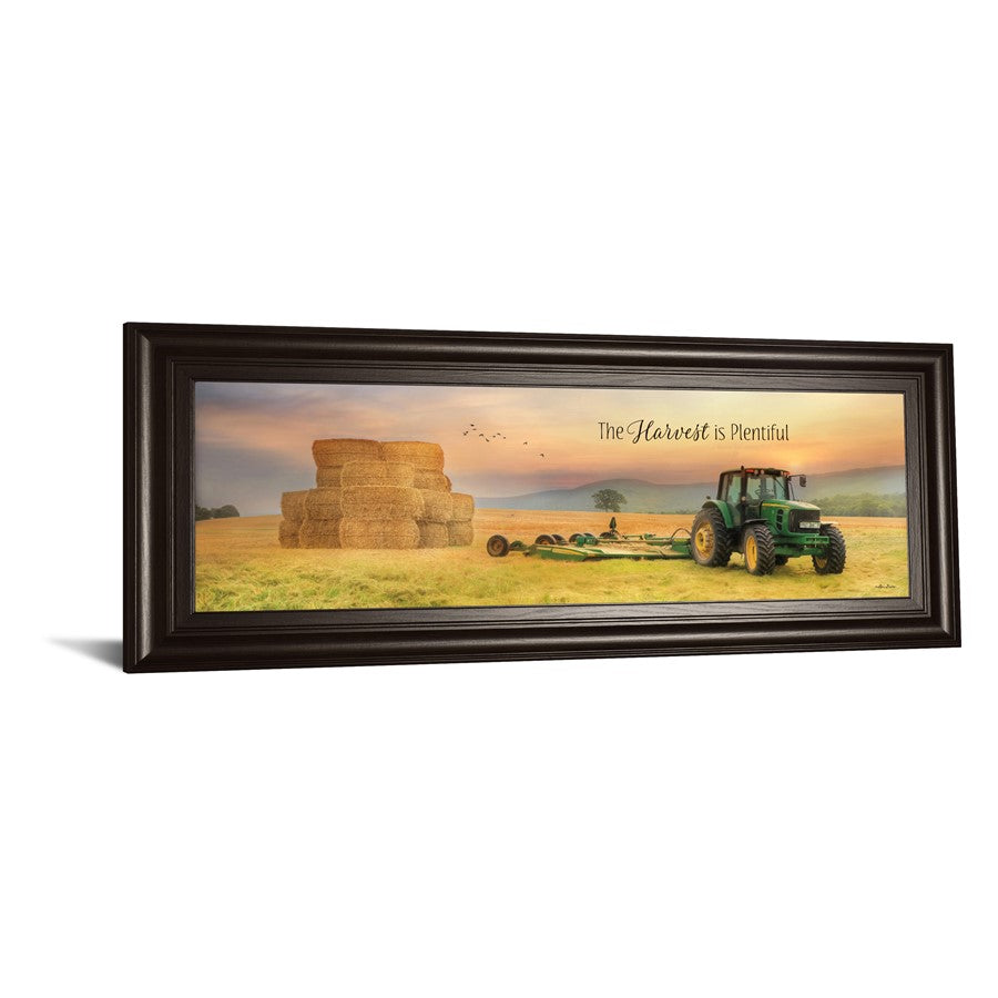 Classy Living Harvest Plenty Wall Art 42x18in | Contemporary Dark Chocolate MDF Frame | Living Room & Office Farmhouse Decor | 42 x 18 x 1 | Model 1676