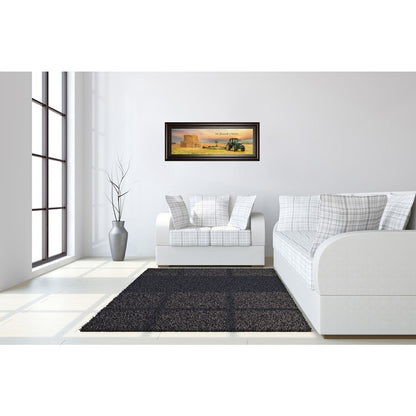 Classy Living Harvest Plenty Wall Art 42x18in | Contemporary Dark Chocolate MDF Frame | Living Room & Office Farmhouse Decor | 42 x 18 x 1 | Model 1676