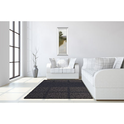 Classy Living Misty River View 18x42in Wall Art | Transitional Landscape with Mirrored Frame | Living Room & Office Decor | 18 x 42 x 3 in | Model 1688MF