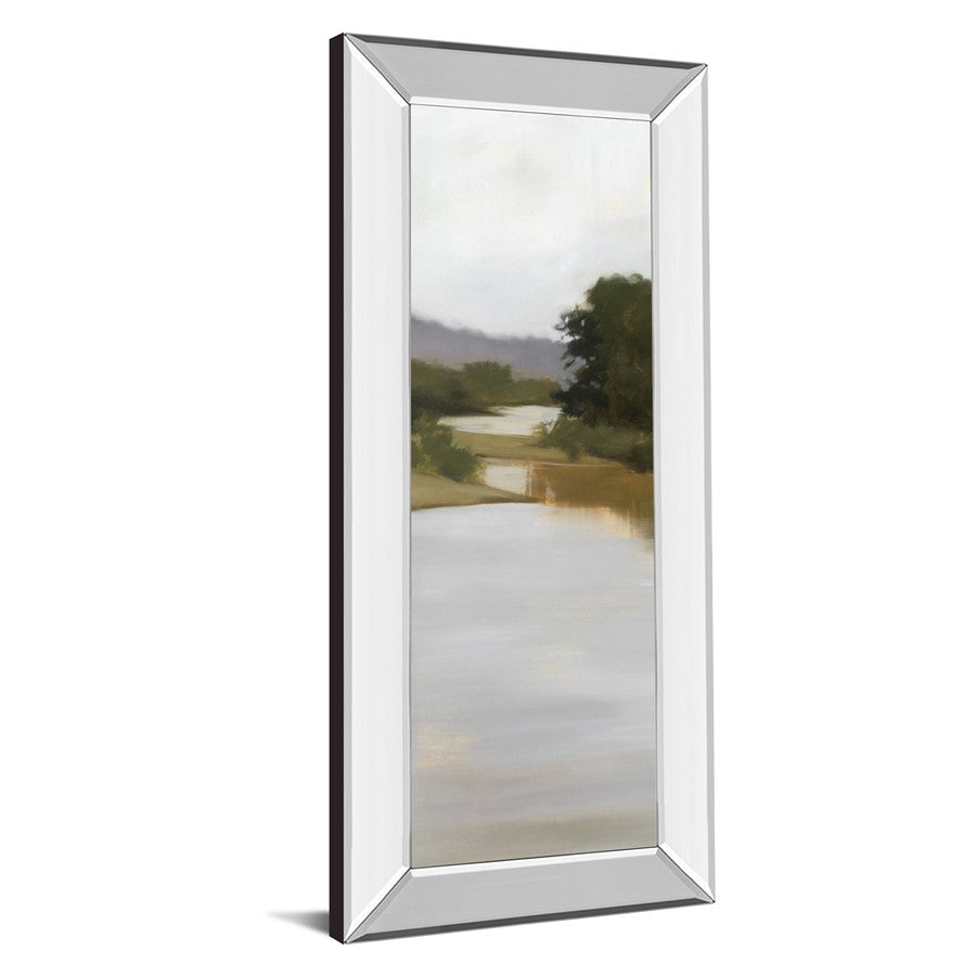 Classy Living Tranquil River Path 18x42in Wall Art | Transitional Mirrored Frame | Living Room & Office Decor | 18 x 42 x 3 in | Model 1689MF