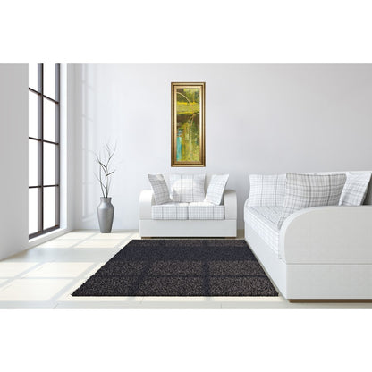 Classy Living Golden Eclipse 18x42in Wall Art | Transitional Mixed Media Paper Graphic Art in Gilded Radiance Frame | Living Room, Bedroom & | Model 1692