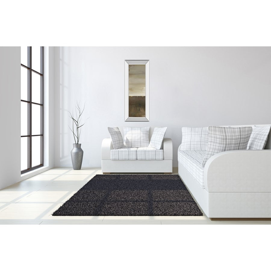 Classy Living Sand Veil Horizon 18x42in Wall Art | Contemporary Abstract with Mirrored Frame | Living Room & Bedroom Tranquil Decor | 18 x | Model 1703MF