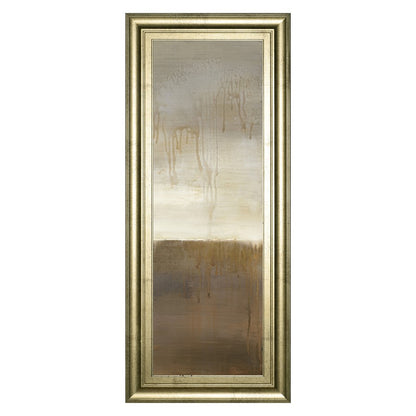 Classy Living September Fog 18x42in Wall Art | Contemporary Mixed Media on Paper, Crisp Chardonnay Frame | Living Room & Office Decor | 18 x | Model 1705