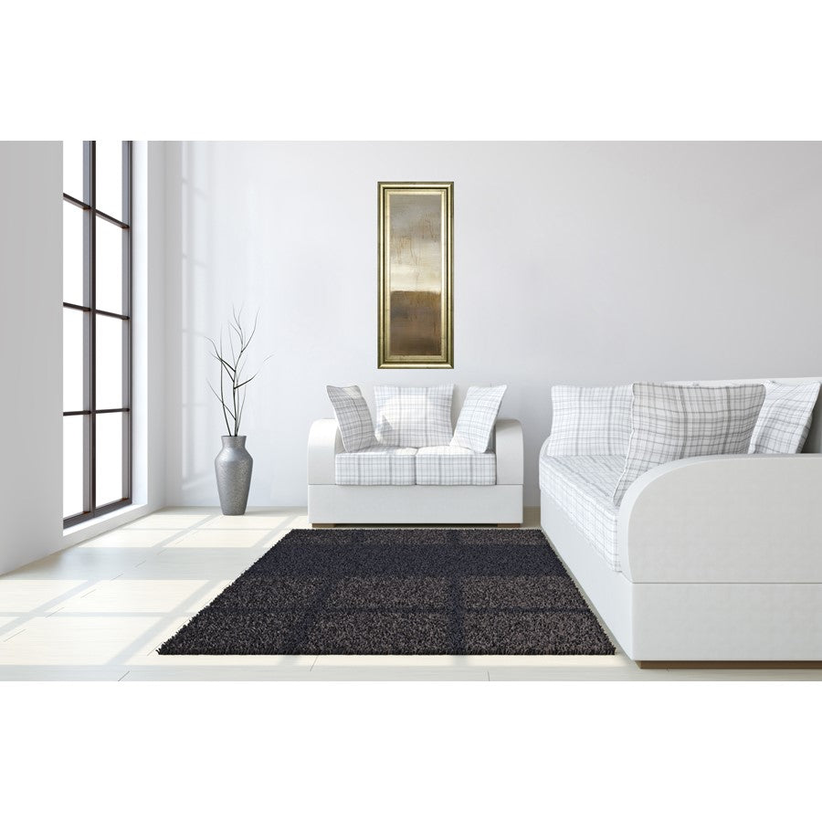 Classy Living September Fog 18x42in Wall Art | Contemporary Mixed Media on Paper, Crisp Chardonnay Frame | Living Room & Office Decor | 18 x | Model 1705