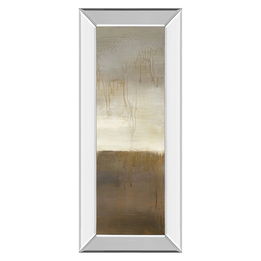 Classy Living September Fog 18x42in Wall Art | Contemporary Mixed Media on Paper in Mirrored Frame | Living Room & Office Decor | 18 x 42 x | Model 1705MF