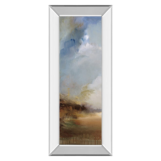Classy Living Mist Valley Escape 18x42in Vertical Wall Art | Contemporary Landscape on Mirrored Frame | Living Room & Bedroom Decor | 18 x | Model 1709MF