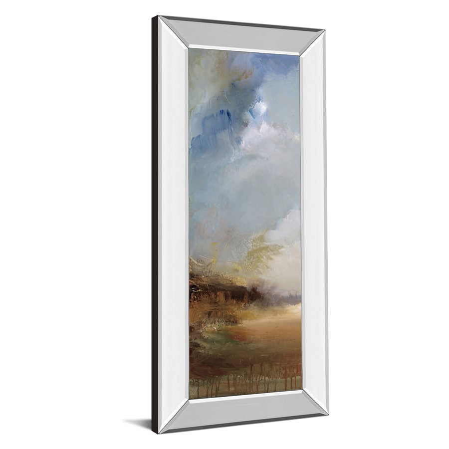 Classy Living Mist Valley Escape 18x42in Vertical Wall Art | Contemporary Landscape on Mirrored Frame | Living Room & Bedroom Decor | 18 x | Model 1709MF