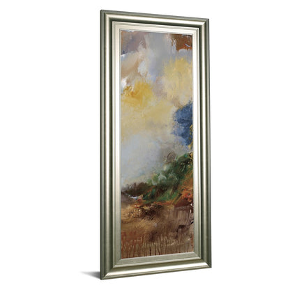 Classy Living Haven 18x42in Wall Art | Contemporary Silver MDF Frame and Paper Print | Living Room & Office Decor | 1 x 18 x 42 in | Model 1711