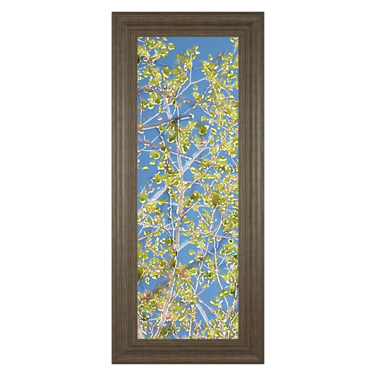 Classy Living Nature's Embrace 18x42in Wall Art | Contemporary Tranquil Ash MDF Frame with Paper Art Under Glass | Living Room & Office | Model 1727