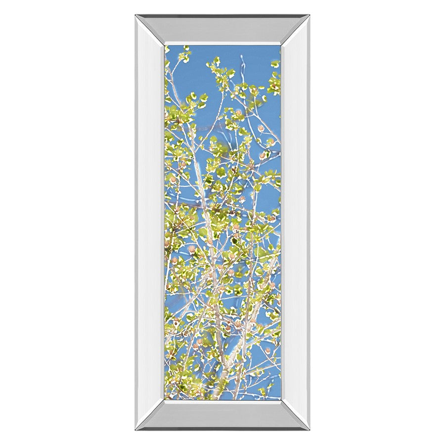 Classy Living Serene Leaf Escape 18x42in Wall Art | Contemporary Botanical Print with Mirrored Frame | Living Room & Bedroom Tranquil Decor | Model 1728MF