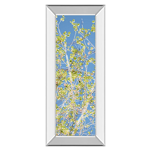 Classy Living Serene Leaf Escape 18x42in Wall Art | Contemporary Botanical Print with Mirrored Frame | Living Room & Bedroom Tranquil Decor | Model 1728MF