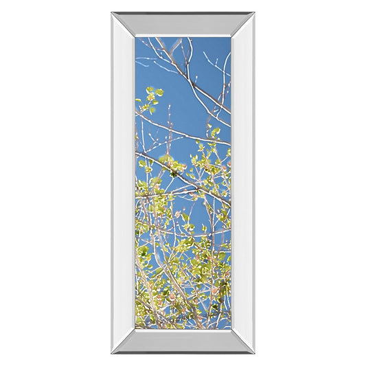 Classy Living Spring Branches Wall Art 18x42in | Contemporary Multicolor Paper on Mirrored Frame | Living Room & Bedroom Focal Point | 18 x | Model 1730MF