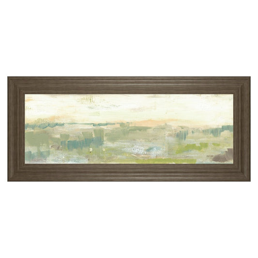 Classy Living Pastel Meadow 42x18in Wall Art | Contemporary Tranquil Ash Frame | Living Room, Bedroom & Office Decor | 42 x 18 x 1 in | Model 1737