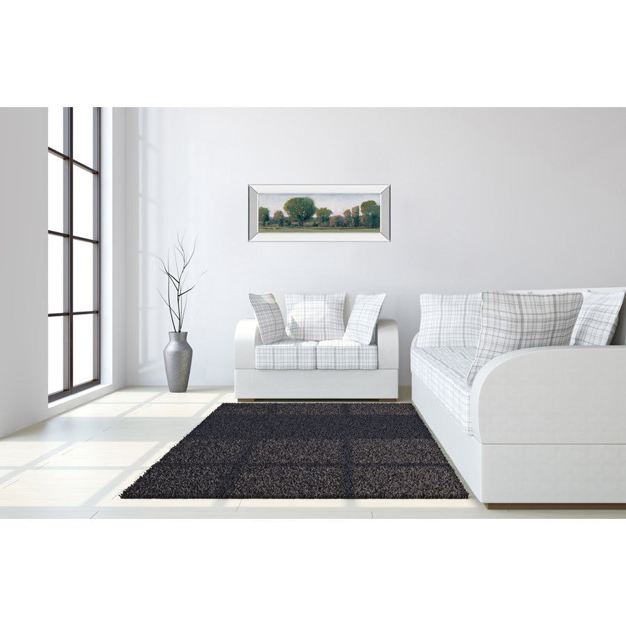 Classy Living Treeline 42x18in Panorama Wall Art | Traditional Landscape with Mirrored Frame | Living Room & Office Decor | 42 x 18 x 3 in | Model 1740MF