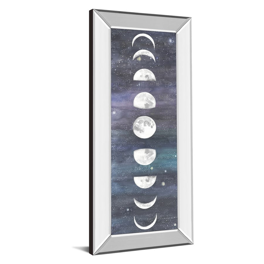 Classy Living Moon Phases Chart 18x42in Wall Art | Mid-Century Modern Mirrored Frame | Living Room & Office Decor | 18 x 42 x 3 in | Model 1741MF