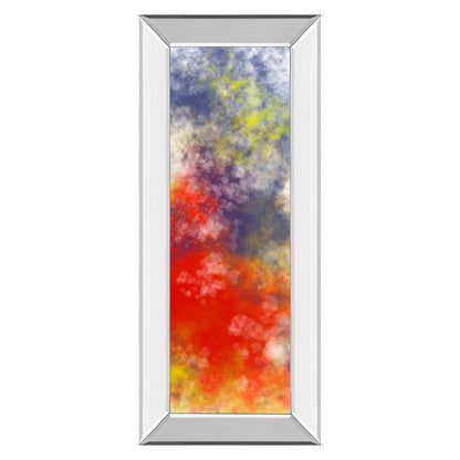 Classy Living Vapor Burst 18x42in Wall Art | Transitional Mirrored Frame | Living Room, Bedroom & Office Decor | 18 x 42 x 3 in | Model 1755MF