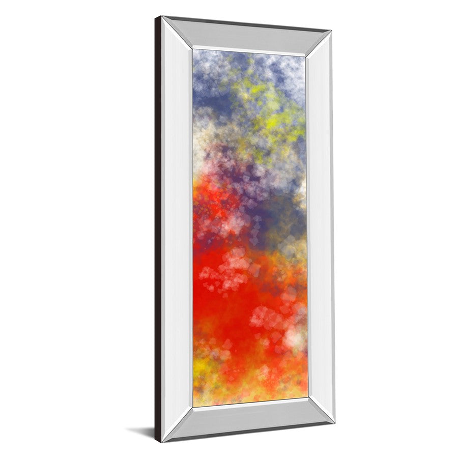 Classy Living Vapor Burst 18x42in Wall Art | Transitional Mirrored Frame | Living Room, Bedroom & Office Decor | 18 x 42 x 3 in | Model 1755MF