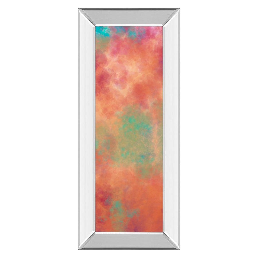 Classy Living Dreamscape Haze 18x42in Wall Art | Transitional Abstract with Mirrored Frame | Living Room & Bedroom Decor | 18 x 42 x 3 in | Model 1756MF