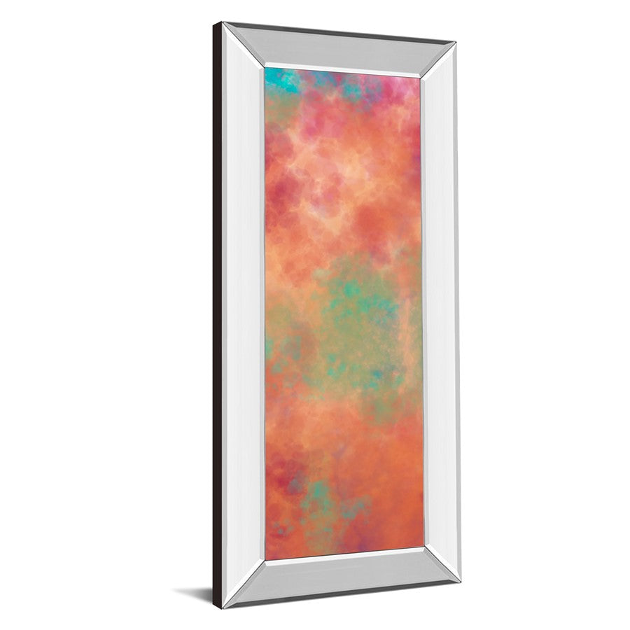 Classy Living Dreamscape Haze 18x42in Wall Art | Transitional Abstract with Mirrored Frame | Living Room & Bedroom Decor | 18 x 42 x 3 in | Model 1756MF