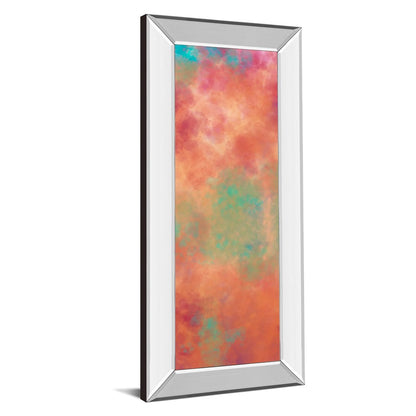 Classy Living Dreamscape Haze 18x42in Wall Art | Transitional Abstract with Mirrored Frame | Living Room & Bedroom Decor | 18 x 42 x 3 in | Model 1756MF
