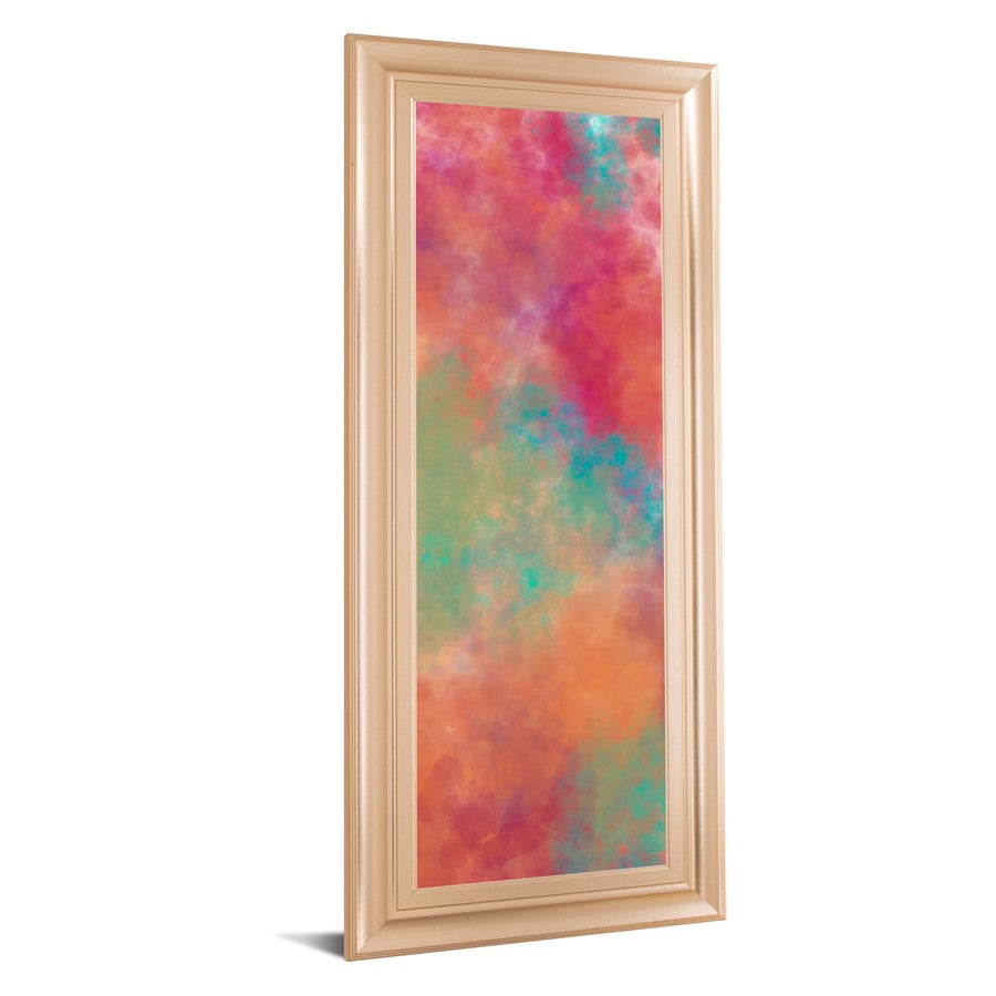 Classy Living Vapor Illusion 42in H Wall Art | Transitional Rose Gold Romance MDF Frame | Living Room & Bedroom Abstract Decor | 18 x 42 x 1 | Model 1757