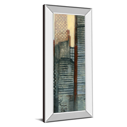 Classy Living City Rhythm 18x42in Vertical Wall Art | Contemporary Abstract Cityscape on Mirrored Frame | Living Room & Office Decor | 18 x | Model 1764MF