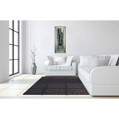 Classy Living Urban Essence 42in Wall Art | Contemporary Mixed Media on Paper in Silver Serenity Frame | Living Room & Office Decor | 18 x 42 | Model 1765