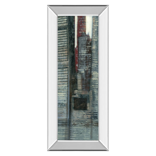 Classy Living Urban Essence 18x42in Wall Art | Contemporary Mixed Media on Paper in Mirrored Frame | Living Room & Office Decor | 18 x 42 x | Model 1765MF