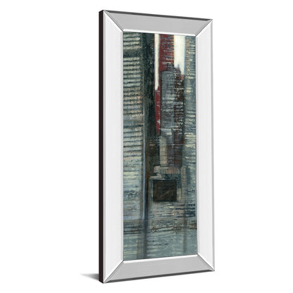 Classy Living Urban Essence 18x42in Wall Art | Contemporary Mixed Media on Paper in Mirrored Frame | Living Room & Office Decor | 18 x 42 x | Model 1765MF