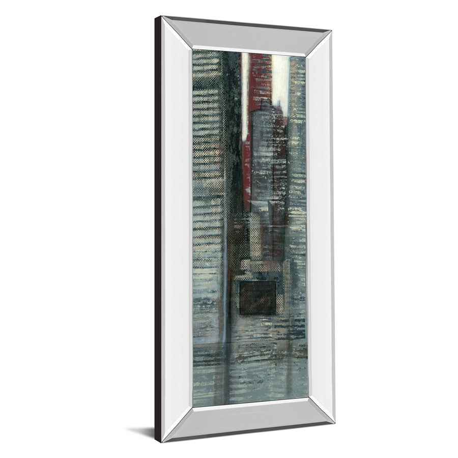 Classy Living Urban Essence 18x42in Wall Art | Contemporary Mixed Media on Paper in Mirrored Frame | Living Room & Office Decor | 18 x 42 x | Model 1765MF