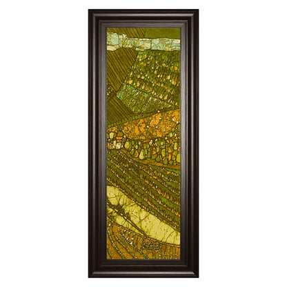 Classy Living Vineyard Batik II 18x42in Wall Art | Contemporary Botanical Graphic on Paper | Living Room & Office Decor | 1 x 18 x 42 in | Model 1767