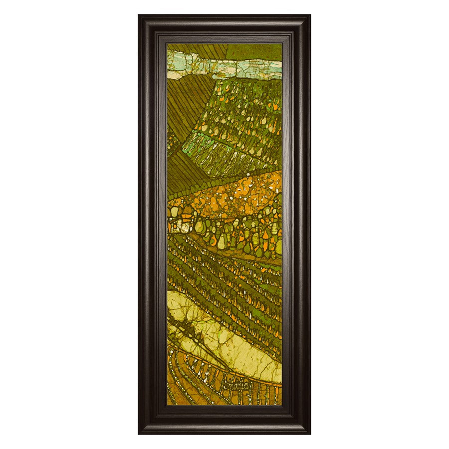 Classy Living Vineyard Batik II 18x42in Wall Art | Contemporary Botanical Graphic on Paper | Living Room & Office Decor | 1 x 18 x 42 in | Model 1767