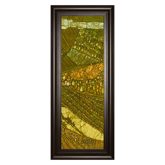 Classy Living Vineyard Batik II 18x42in Wall Art | Contemporary Botanical Graphic on Paper | Living Room & Office Decor | 1 x 18 x 42 in | Model 1767